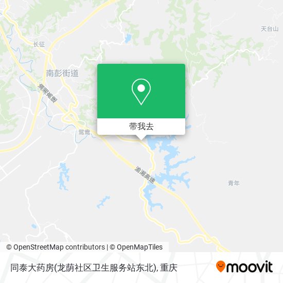 同泰大药房(龙荫社区卫生服务站东北)地图