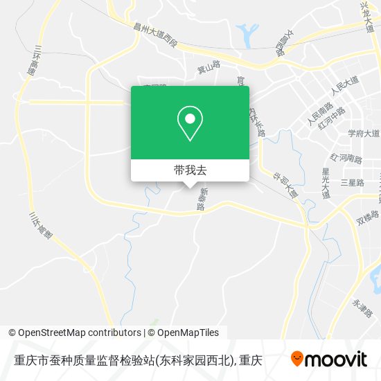 重庆市蚕种质量监督检验站(东科家园西北)地图
