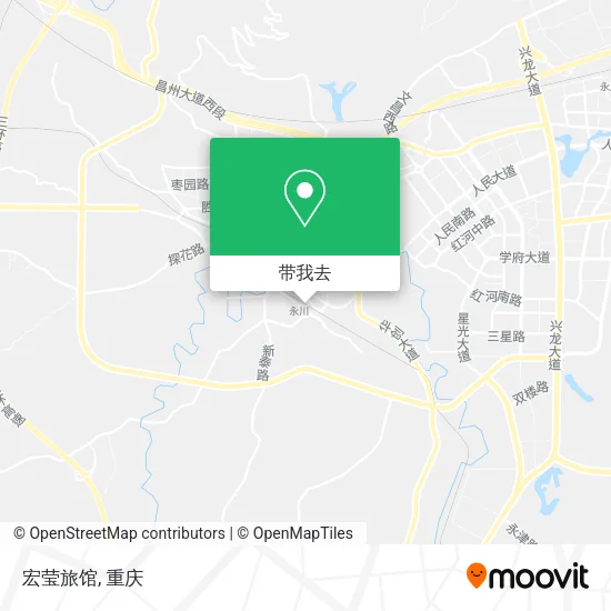 宏莹旅馆地图