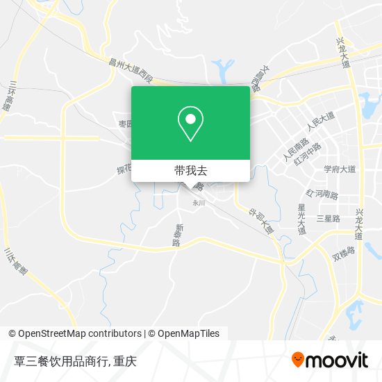 覃三餐饮用品商行地图
