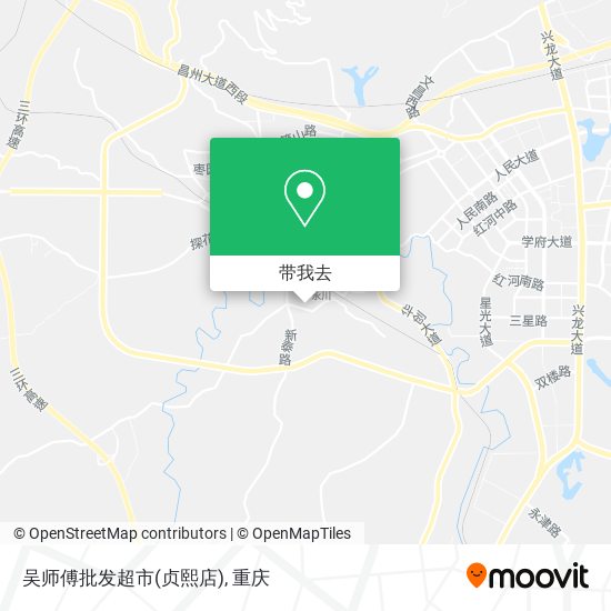 吴师傅批发超市(贞熙店)地图