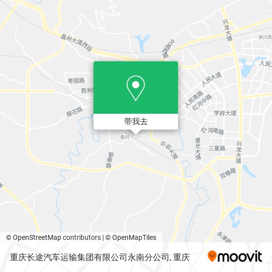 重庆长途汽车运输集团有限公司永南分公司地图