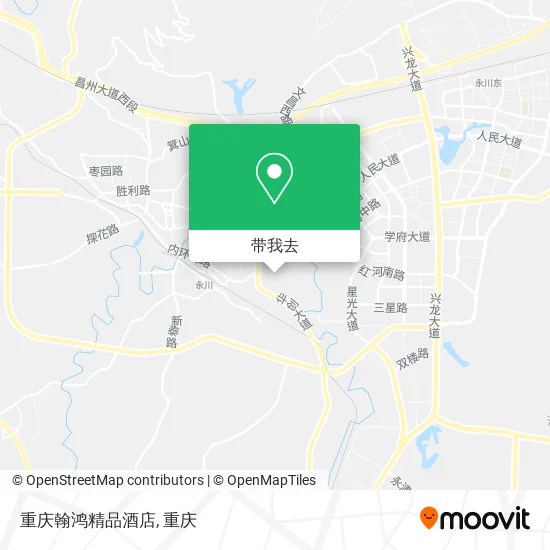重庆翰鸿精品酒店地图