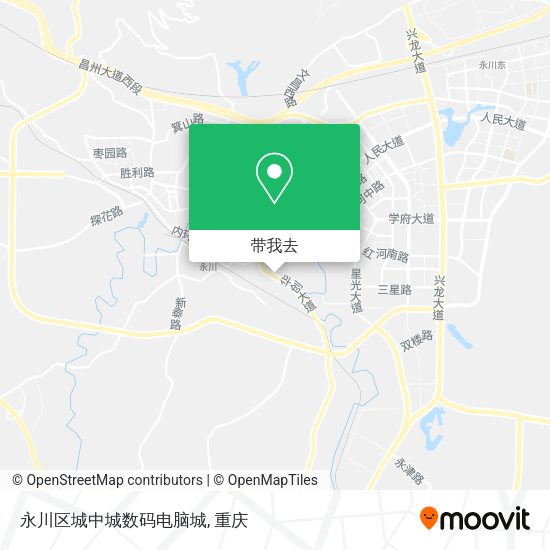 永川区城中城数码电脑城地图