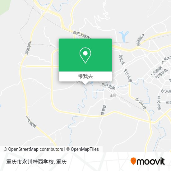 重庆市永川桂西学校地图