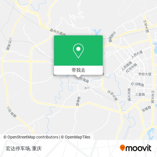 宏达停车场地图