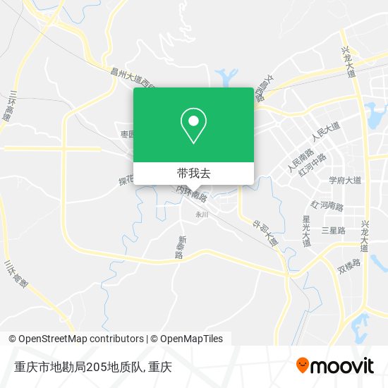 重庆市地勘局205地质队地图