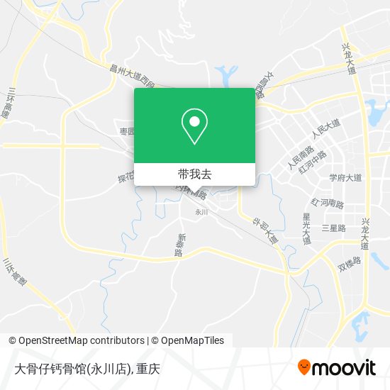 大骨仔钙骨馆(永川店)地图