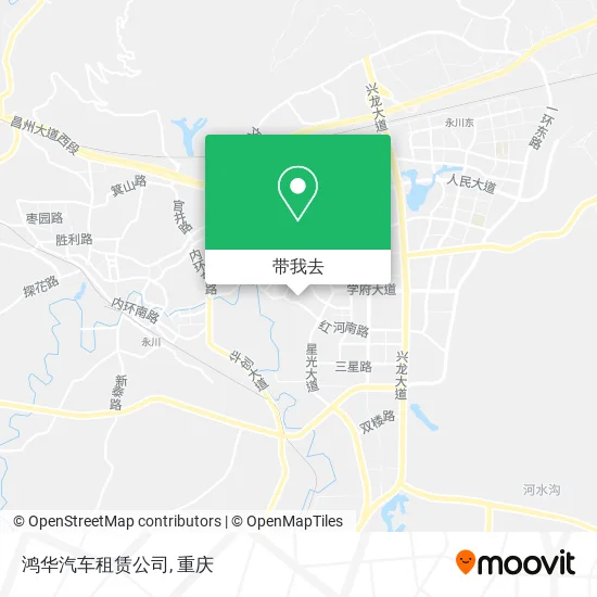 鸿华汽车租赁公司地图