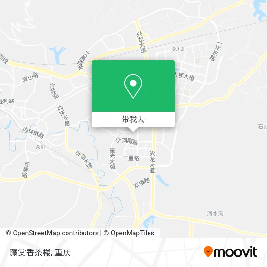 藏棠香茶楼地图