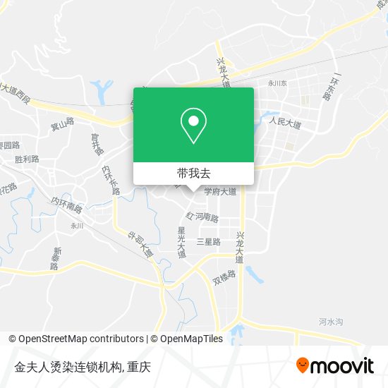 金夫人烫染连锁机构地图