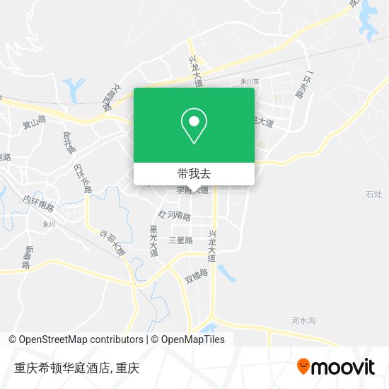 重庆希顿华庭酒店地图