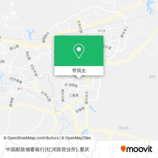 中国邮政储蓄银行(红河路营业所)地图