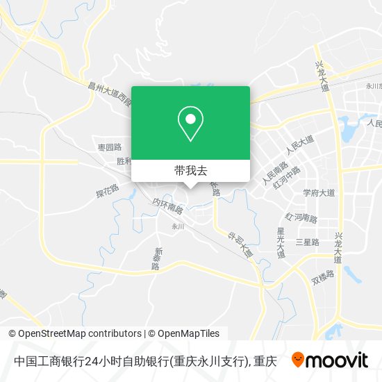 中国工商银行24小时自助银行(重庆永川支行)地图
