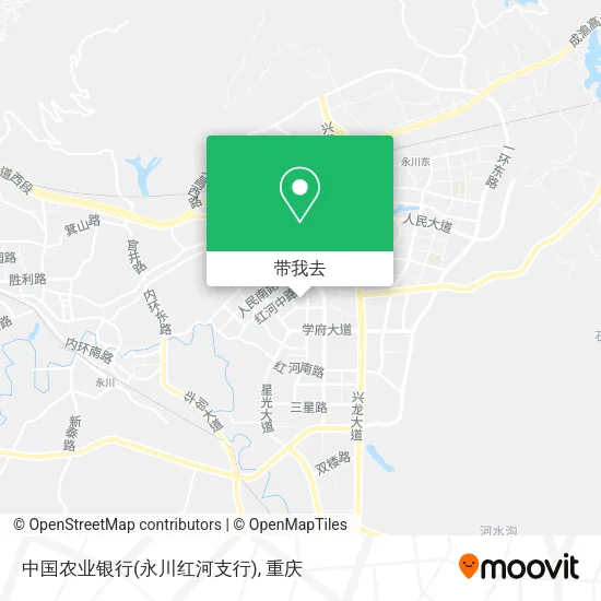 中国农业银行(永川红河支行)地图