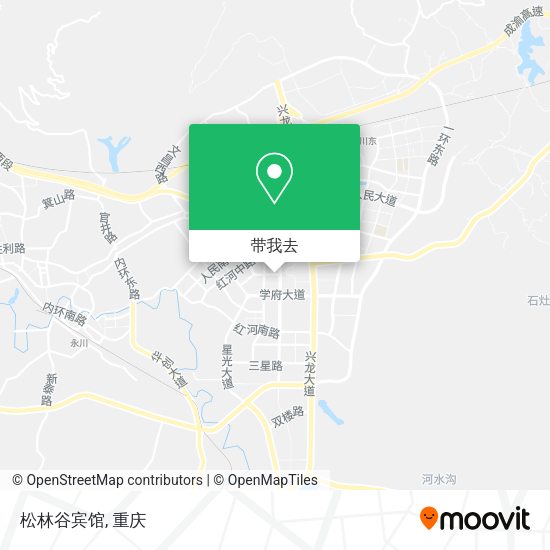 松林谷宾馆地图