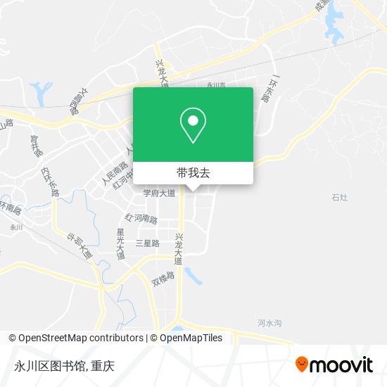 永川区图书馆地图