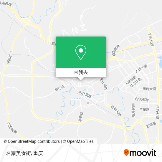 名豪美食街地图