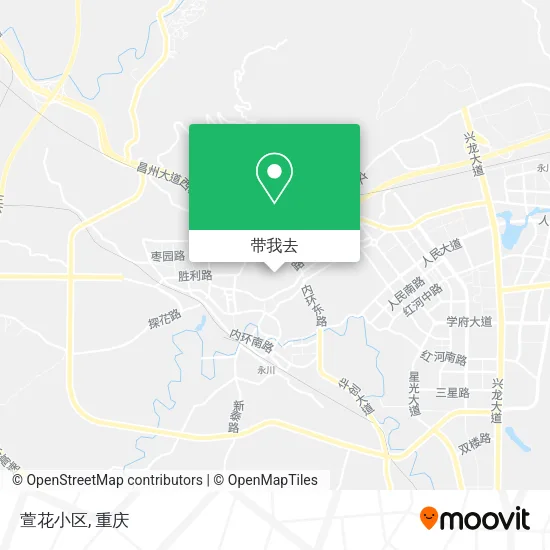 萱花小区地图