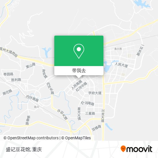 盛记豆花馆地图