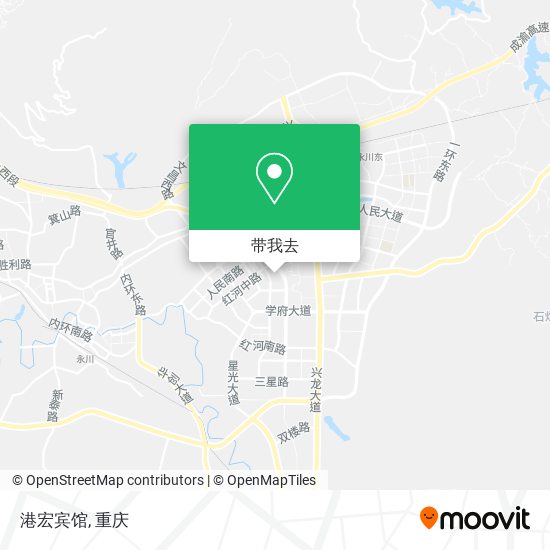 港宏宾馆地图