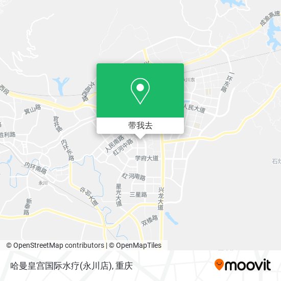 哈曼皇宫国际水疗(永川店)地图