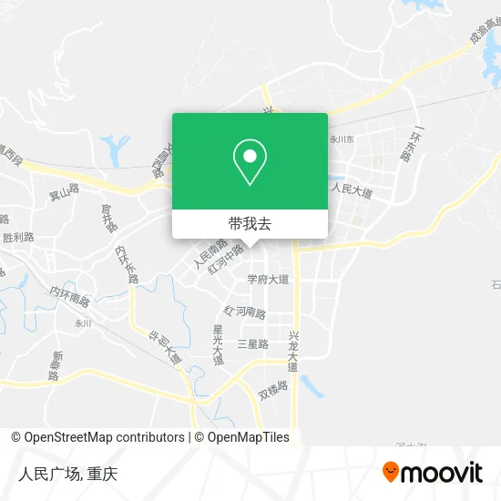 人民广场地图