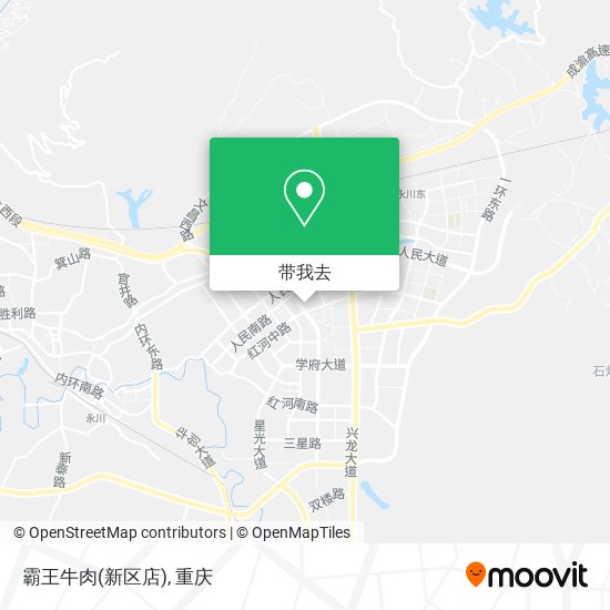 霸王牛肉(新区店)地图