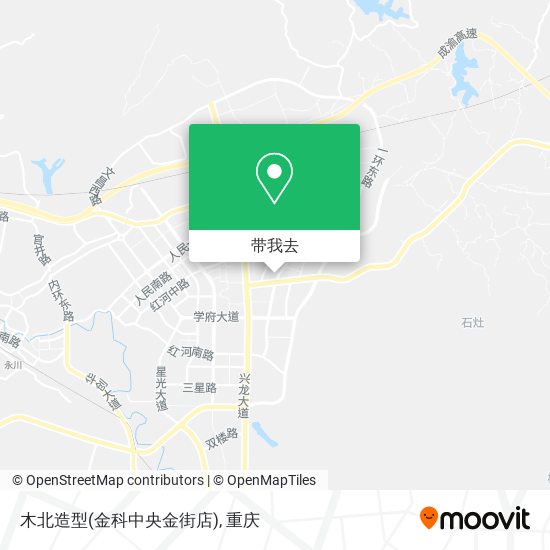 木北造型(金科中央金街店)地图