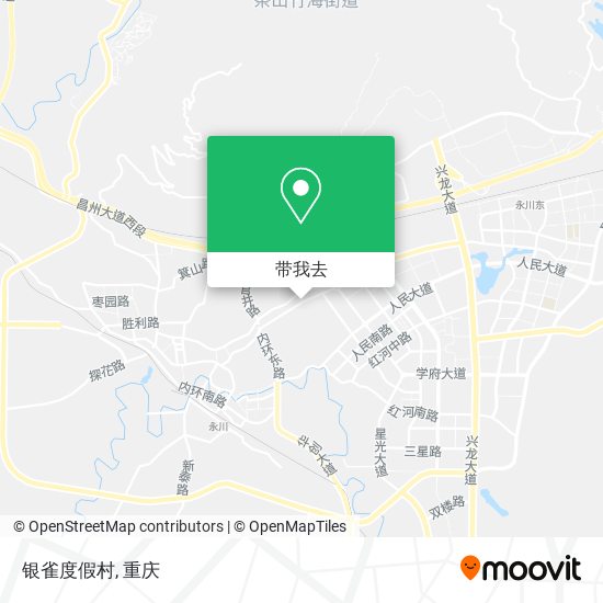 银雀度假村地图