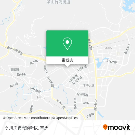 永川关爱宠物医院地图
