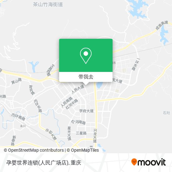 孕婴世界连锁(人民广场店)地图