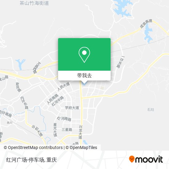 红河广场-停车场地图