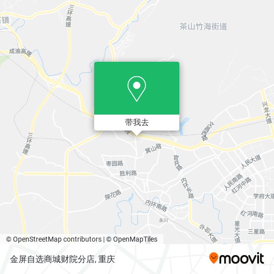 金屏自选商城财院分店地图