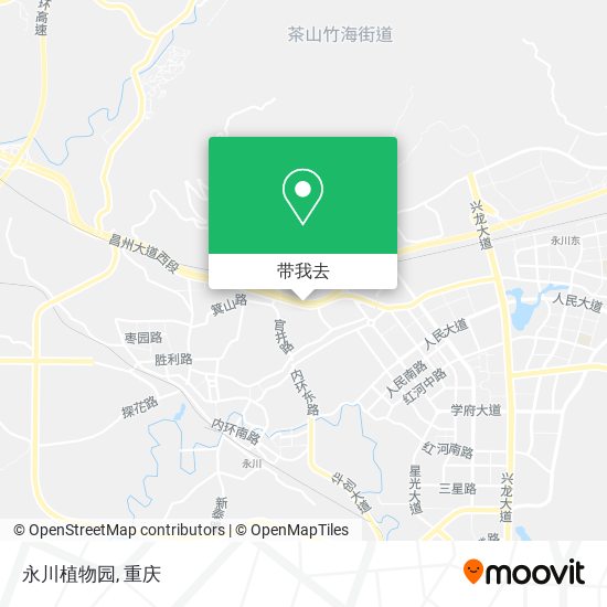 永川植物园地图