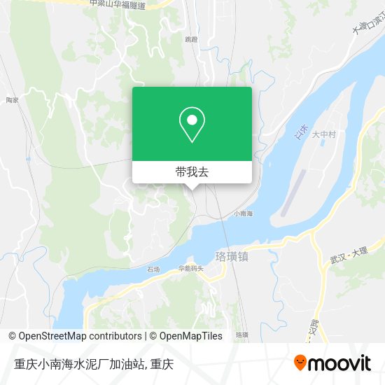 重庆小南海水泥厂加油站地图