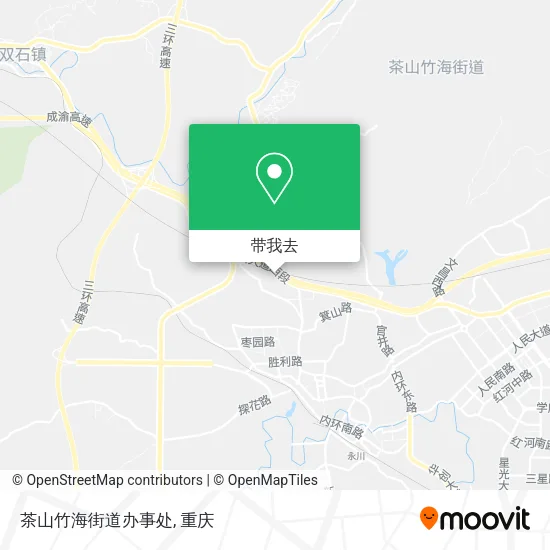 茶山竹海街道办事处地图