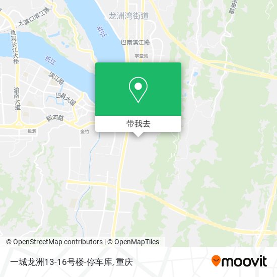 一城龙洲13-16号楼-停车库地图