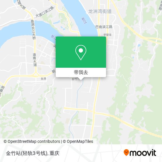 金竹站(轻轨3号线)地图
