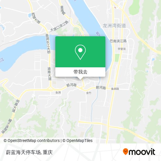 蔚蓝海天停车场地图