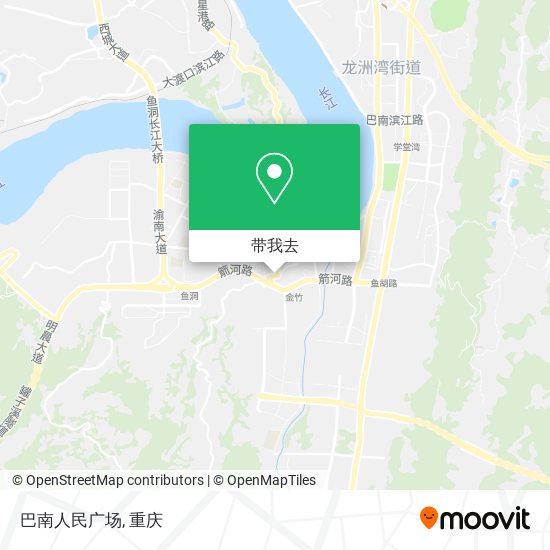巴南人民广场地图