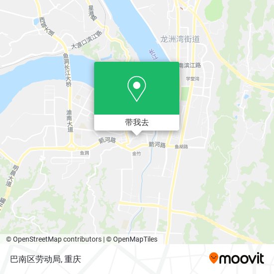 巴南区劳动局地图