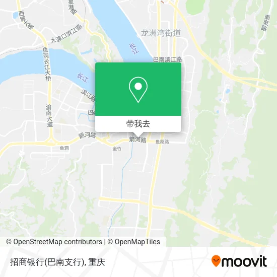 招商银行(巴南支行)地图