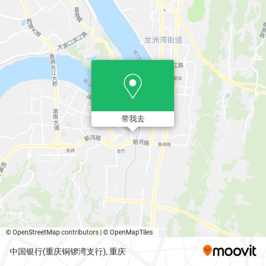 中国银行(重庆铜锣湾支行)地图
