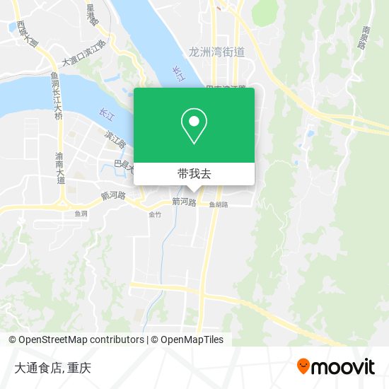 大通食店地图