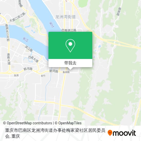 重庆市巴南区龙洲湾街道办事处梅家梁社区居民委员会地图