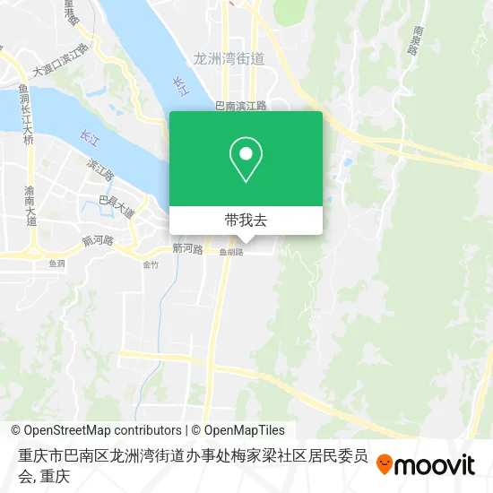 重庆市巴南区龙洲湾街道办事处梅家梁社区居民委员会地图