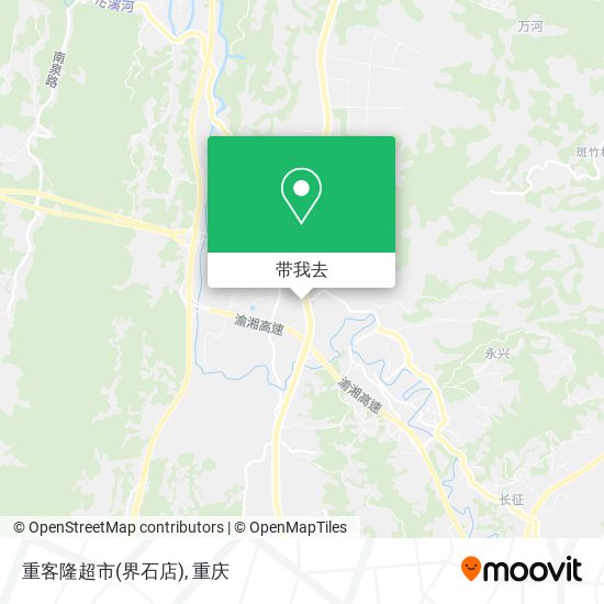 重客隆超市(界石店)地图