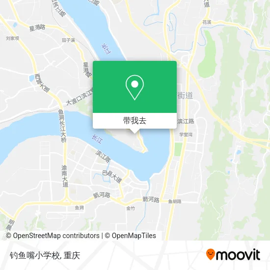钓鱼嘴小学校地图