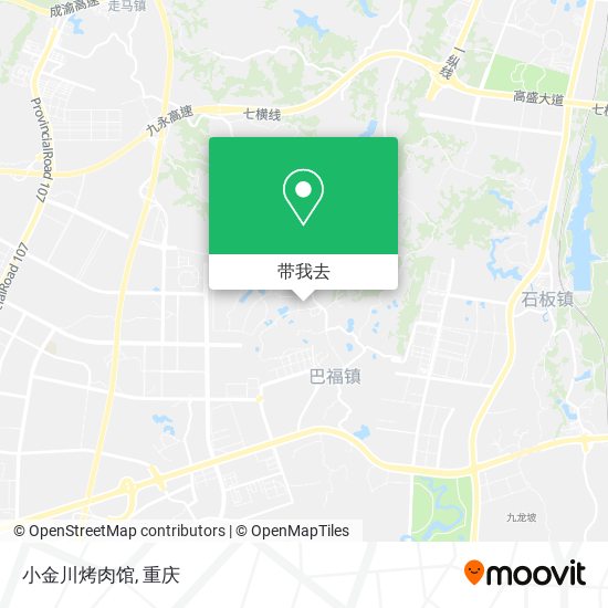 小金川烤肉馆地图